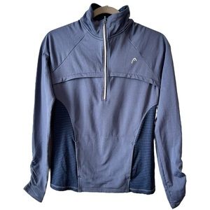 Head Women’s Ruched Back Quarter‎ Zip Athletic  Top   Sz XS